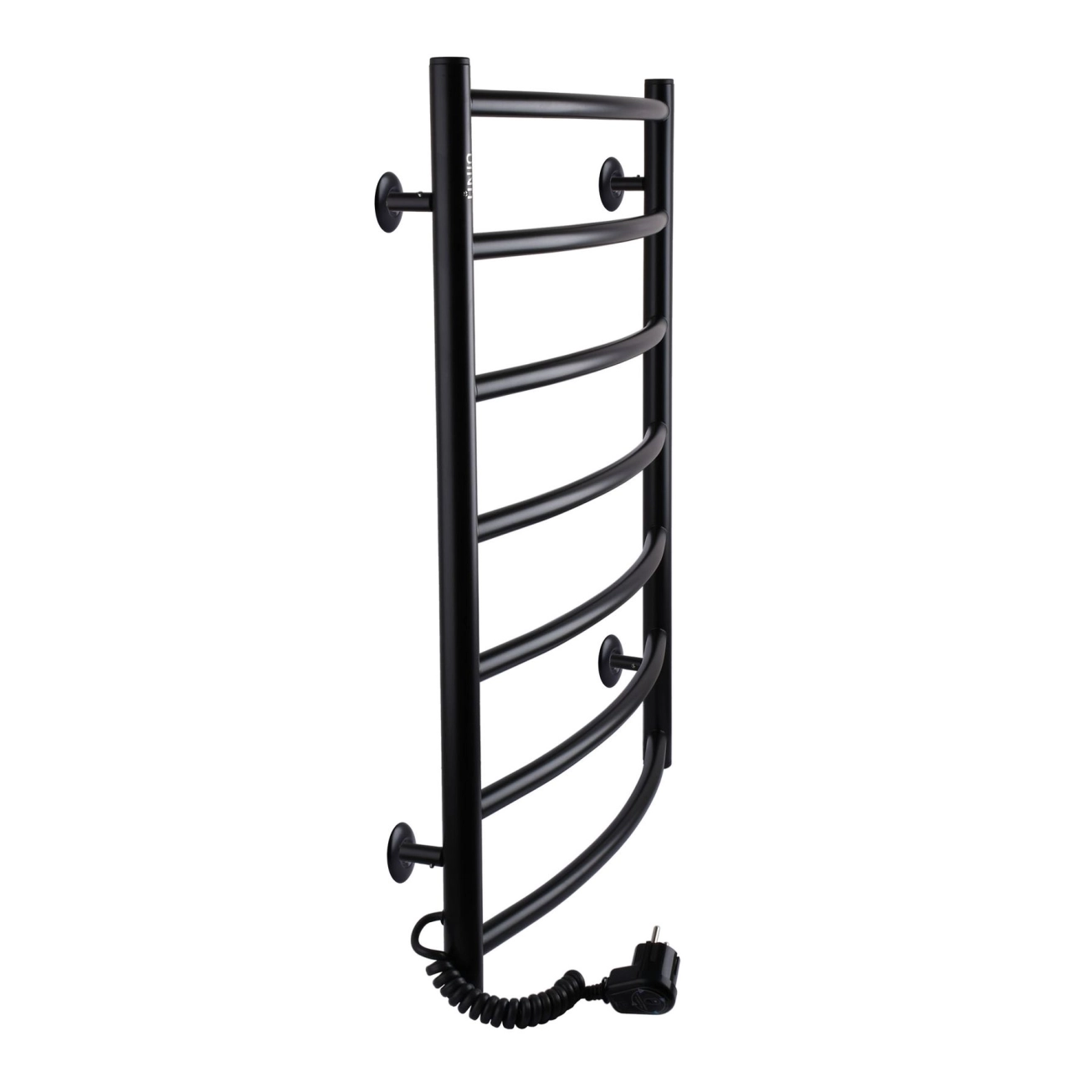 Рушникосушарка UNIO LD EL 700-500-7 BLK Драбинка Дуга чорна Фото - 2