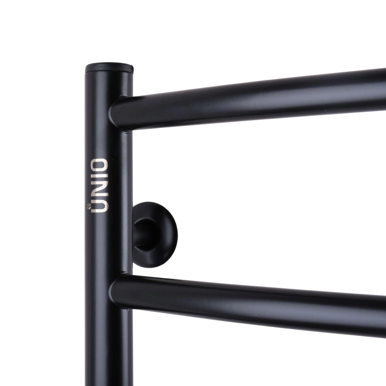 Рушникосушарка UNIO LD ER 700-500-7 BLK Драбинка Дуга  чорна Фото - 2