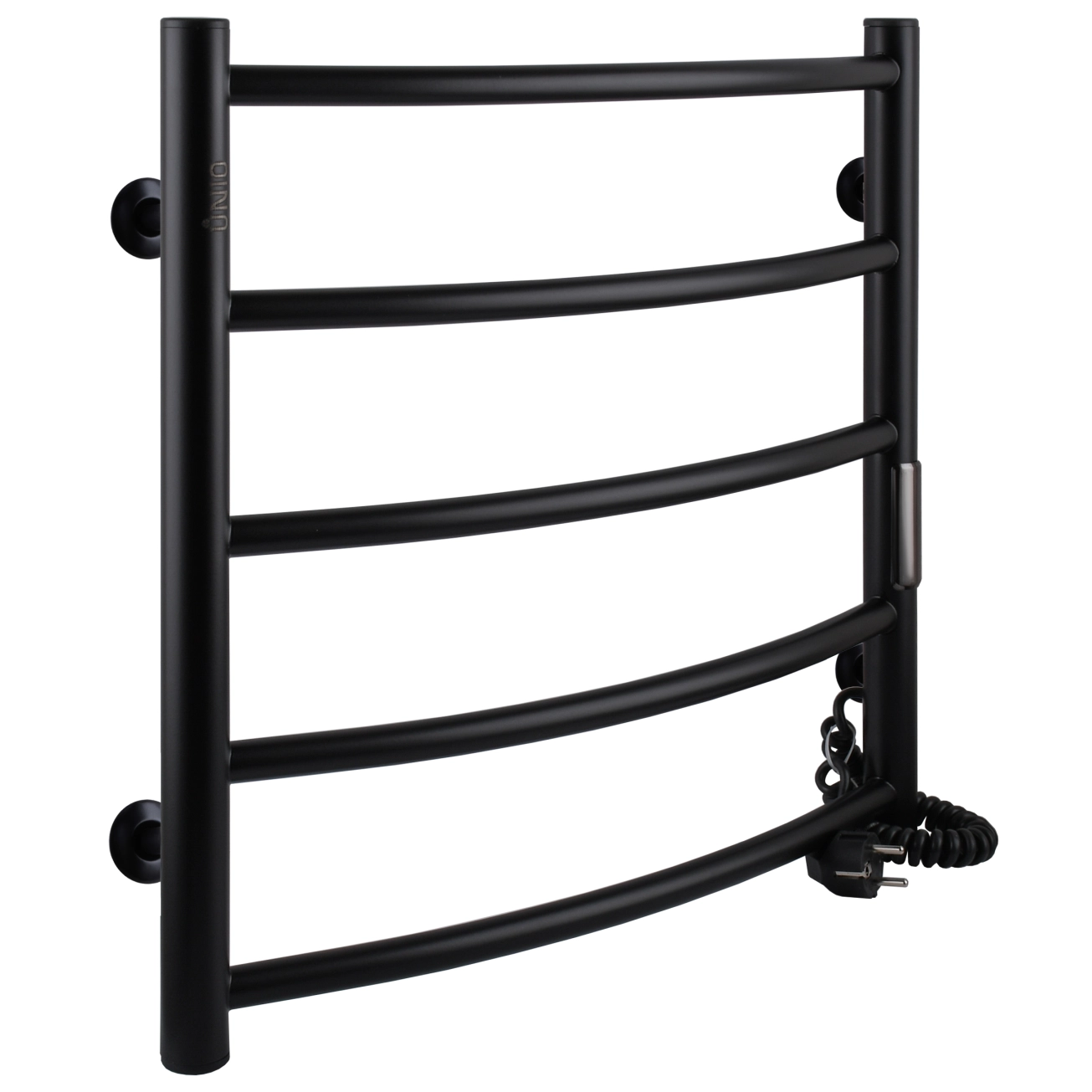Полотенцесушитель UNIO LD ЕU 500-500-5 BLK Лесенка Дуга электро черная Фото - 2