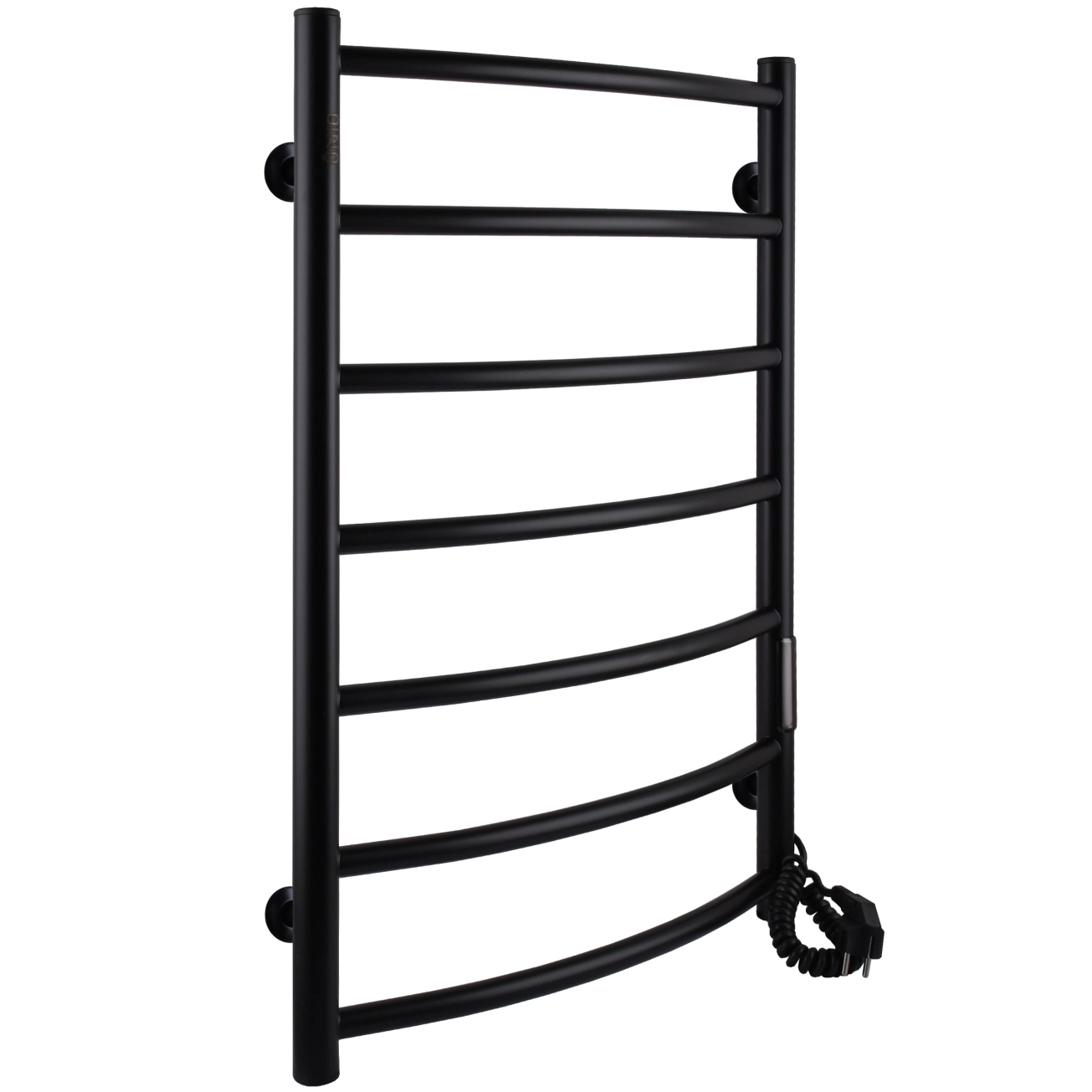 Полотенцесушитель UNIO LD ЕU 700-500-7 BLK Лесенка Дуга электро черная Фото - 1