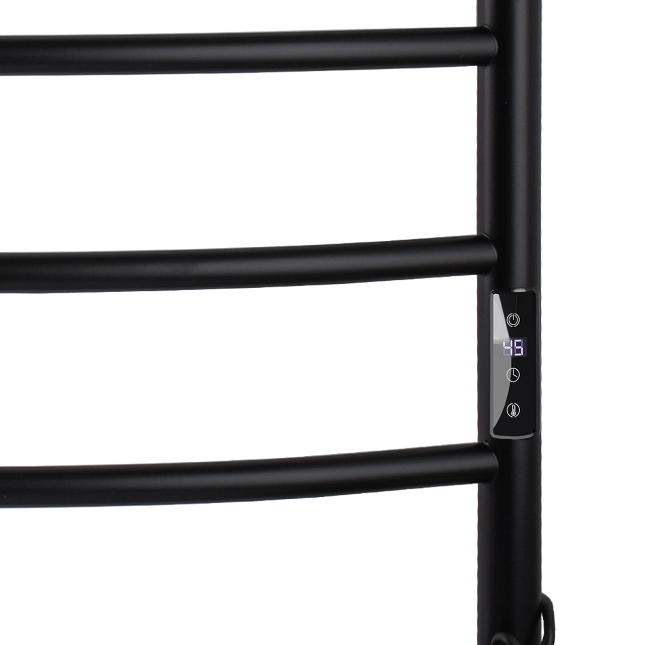 Полотенцесушитель UNIO LD ЕU 700-500-7 BLK Лесенка Дуга электро черная Фото - 2