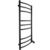 Рушникосушарка UNIO LDE ЕU 1000-500-9 BLK Драбинка Дуга Еліт електро чорна Фото - 1