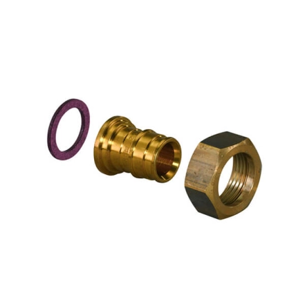 Штуцер латунь UPONOR Q&E з накидною гайкою  Ø20 х 1/2" ВР