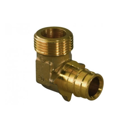  Колено латунь UPONOR Q&E 90° с наружной резьбой Ø20 х 3/4" ЗР