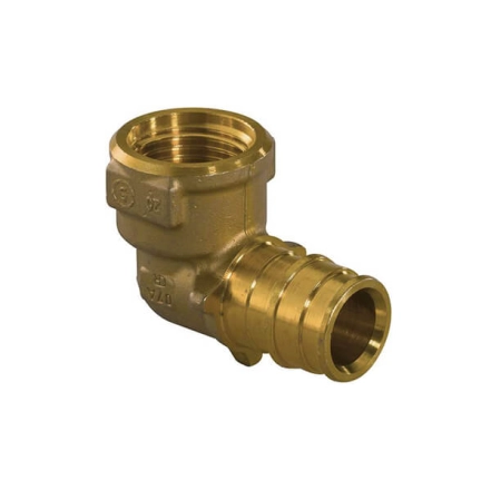 Колено латунь UPONOR Q&E 90° с внутренней резьбой Ø25 х 3/4" ВР