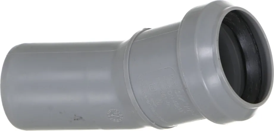 Колено Valsir HTB Ø40x15° (VS0504013)