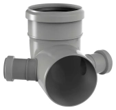 Канализационный колено Valsir с боковыми отводами HTB Ø110/50/50 67°/30° (VS0556003)