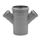 Канализационная крестовина Valsir Ø90/50/50 HTDA 45° (VS0599087)