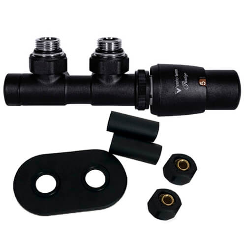 Комплект термостатичний 50mm Vario Term TWINS правий матовий чорний (TSGS0224CFK/P)