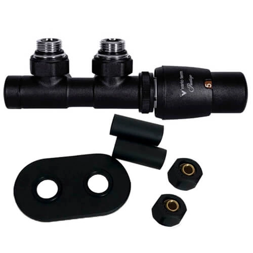 Комплект термостатичний 50mm Vario Term TWINS правий матовий чорний (TSGS0224CFK/P)