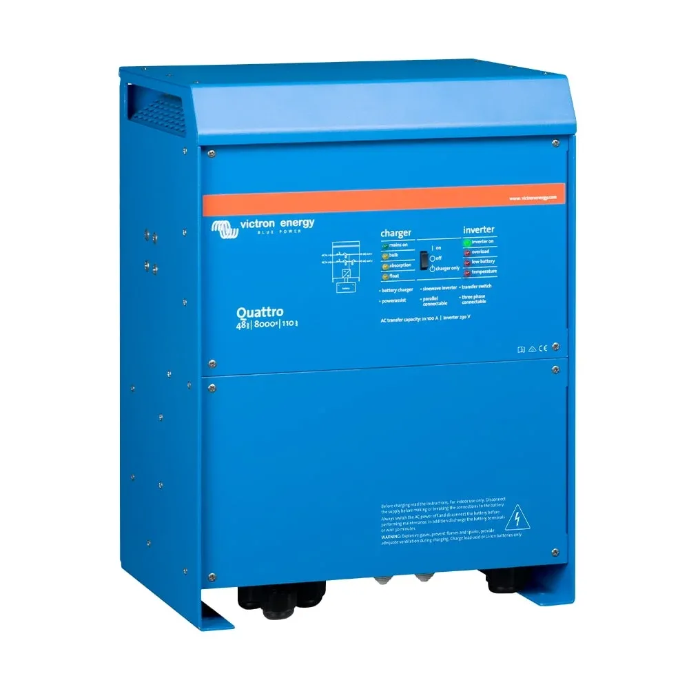 Інвертор 8kVA/6.4kW Victron Energy Quattro 48/8000/110-100/100 (99-00016522) Фото - 2