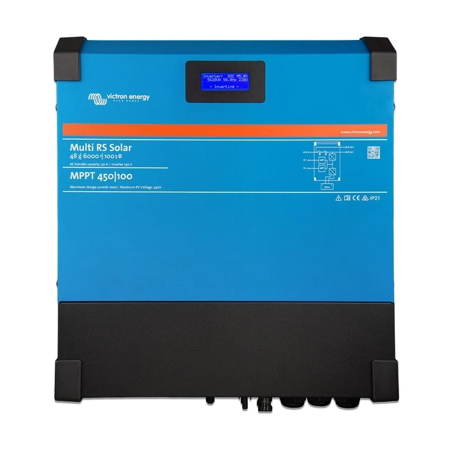 Гибридный однофазный инвертор 4.8kW Victron Energy Multi RS Solar 48/6000/100-450/80 (99-00020342) Фото - 1