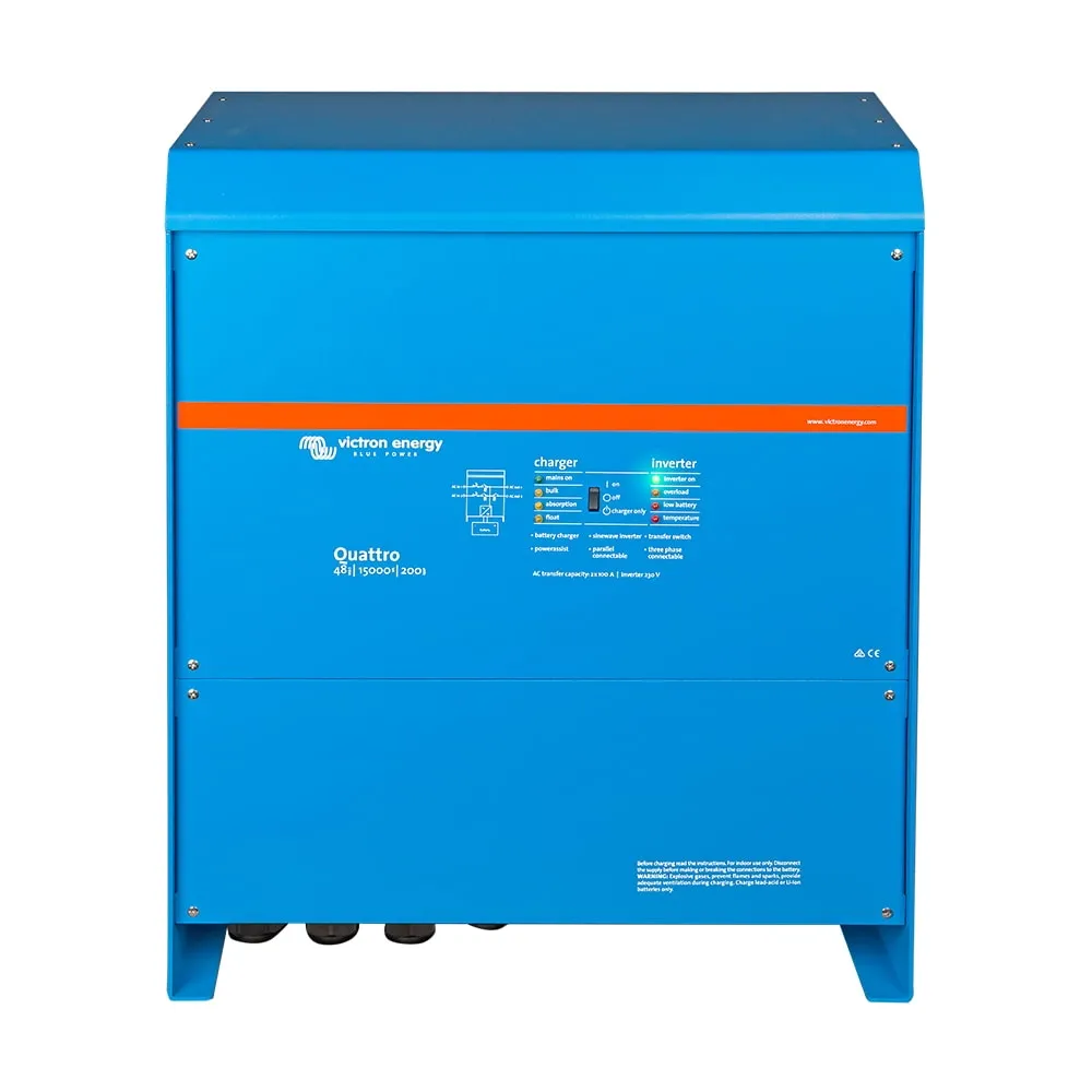 Інвертор 15kVA/12kW Victron Energy Quattro 48/15000/200-100/100 (99-00020556) Фото - 1