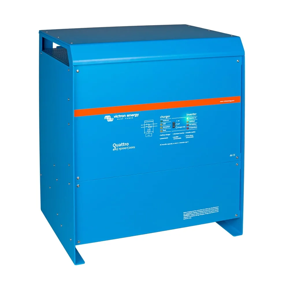 Інвертор 15kVA/12kW Victron Energy Quattro 48/15000/200-100/100 (99-00020556) Фото - 2