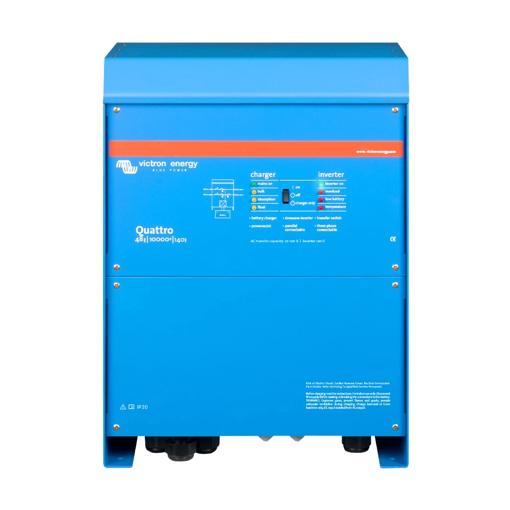 Инвертор 10kVA/8kW Victron Energy Quattro 48/10000/140-100/100 (99-00020567) Фото - 1