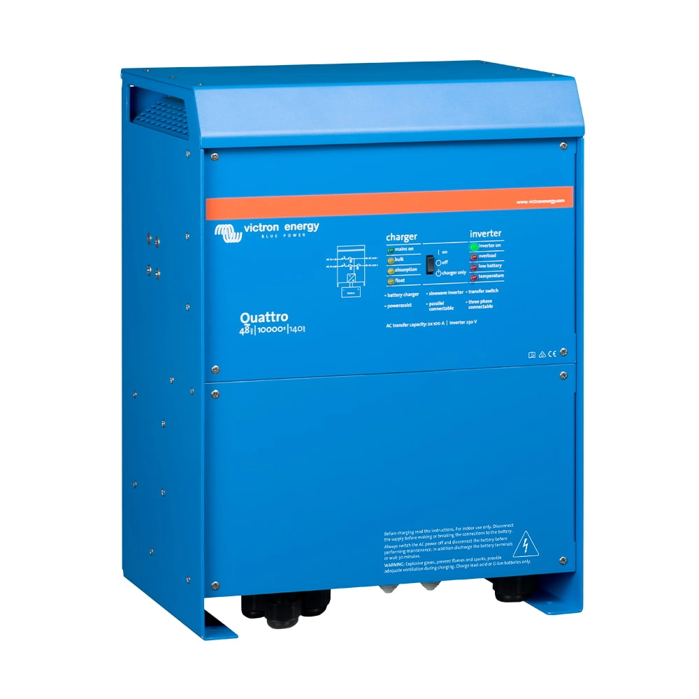 Инвертор 10kVA/8kW Victron Energy Quattro 48/10000/140-100/100 (99-00020567) Фото - 2
