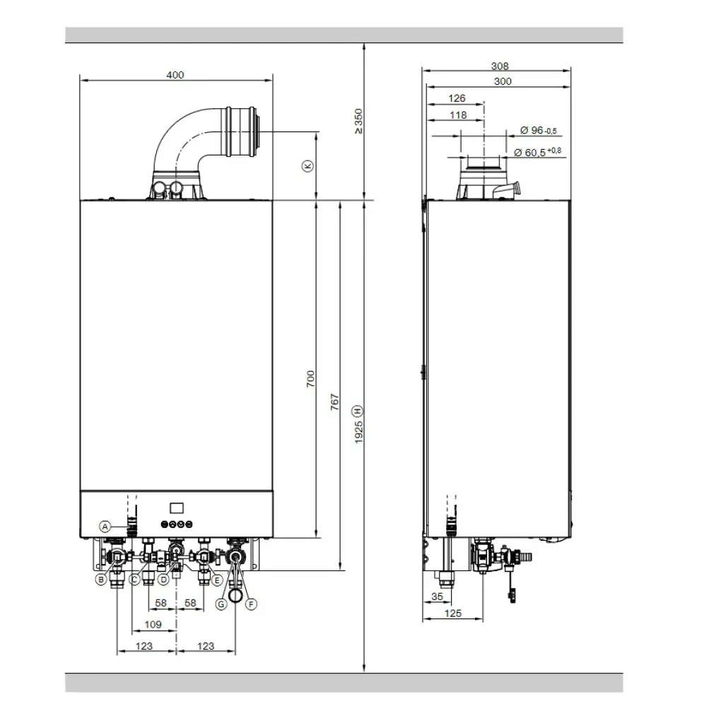 Конденсаційний двоконтурний котел Viessmann Vitodens classic BPKB-25 25kW Фото - 2