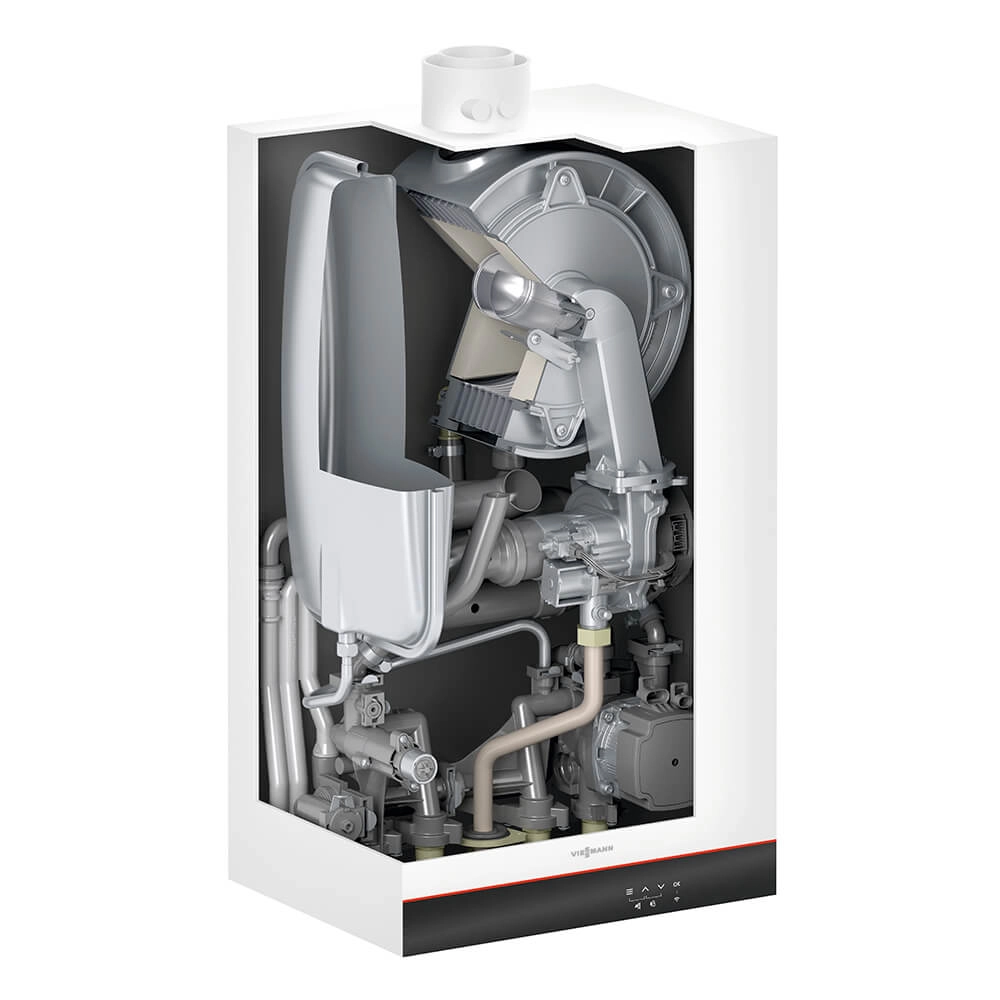 Котел газовий конденсаційний Viessmann Vitodens 050-W BOKA 19 кВт wi-fi (2-х контурний) +Кімнатний бездротовий термостат ViCare Фото - 1