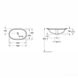 Раковина Villeroy&Boch O. Novo под столешницу (41626001) Фото - 1