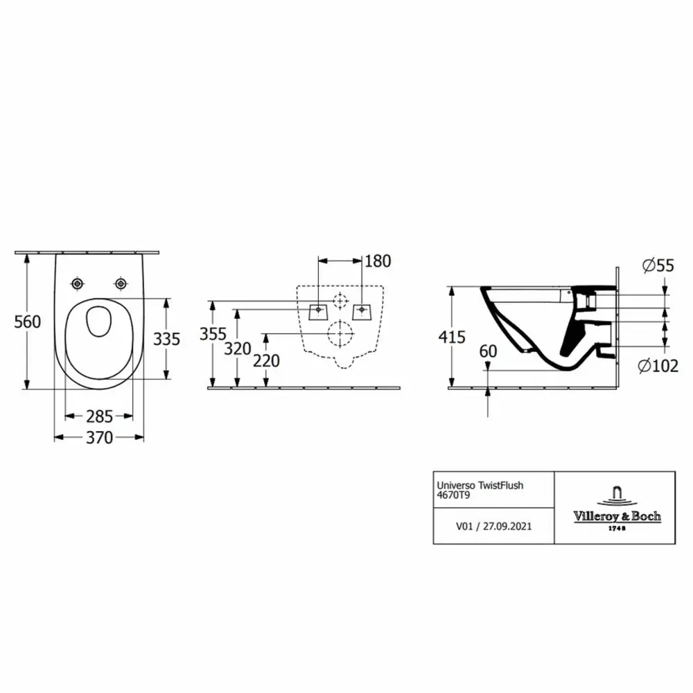 Унітаз підвісний Villeroy&Boch Subway 3.0 з сидінням Soft Close (4670T901) Фото - 1