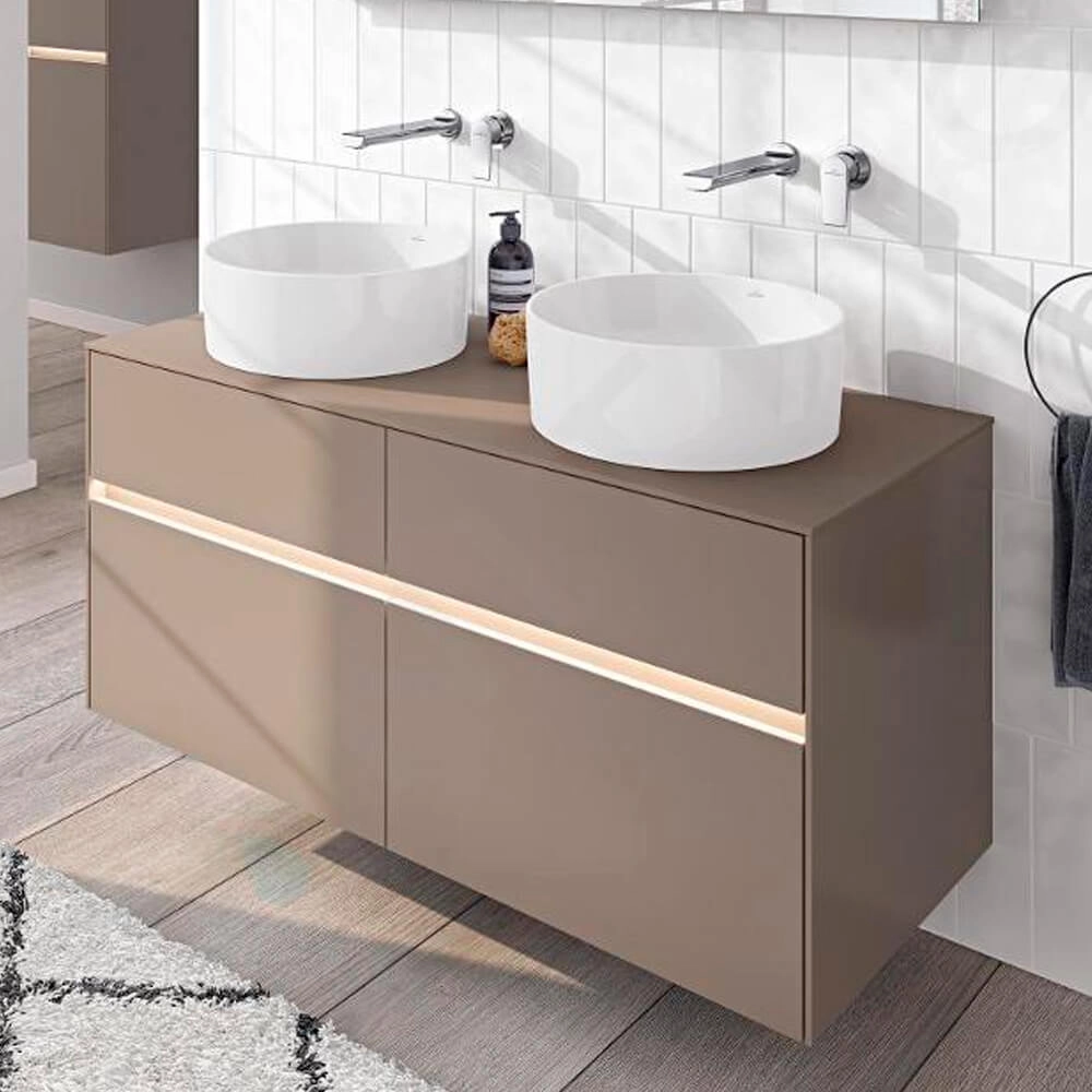 Умывальник для установки на столешницу Villeroy & Boch Collaro d40, CeramicPlus, White Stone (4A1840RW) Фото - 2