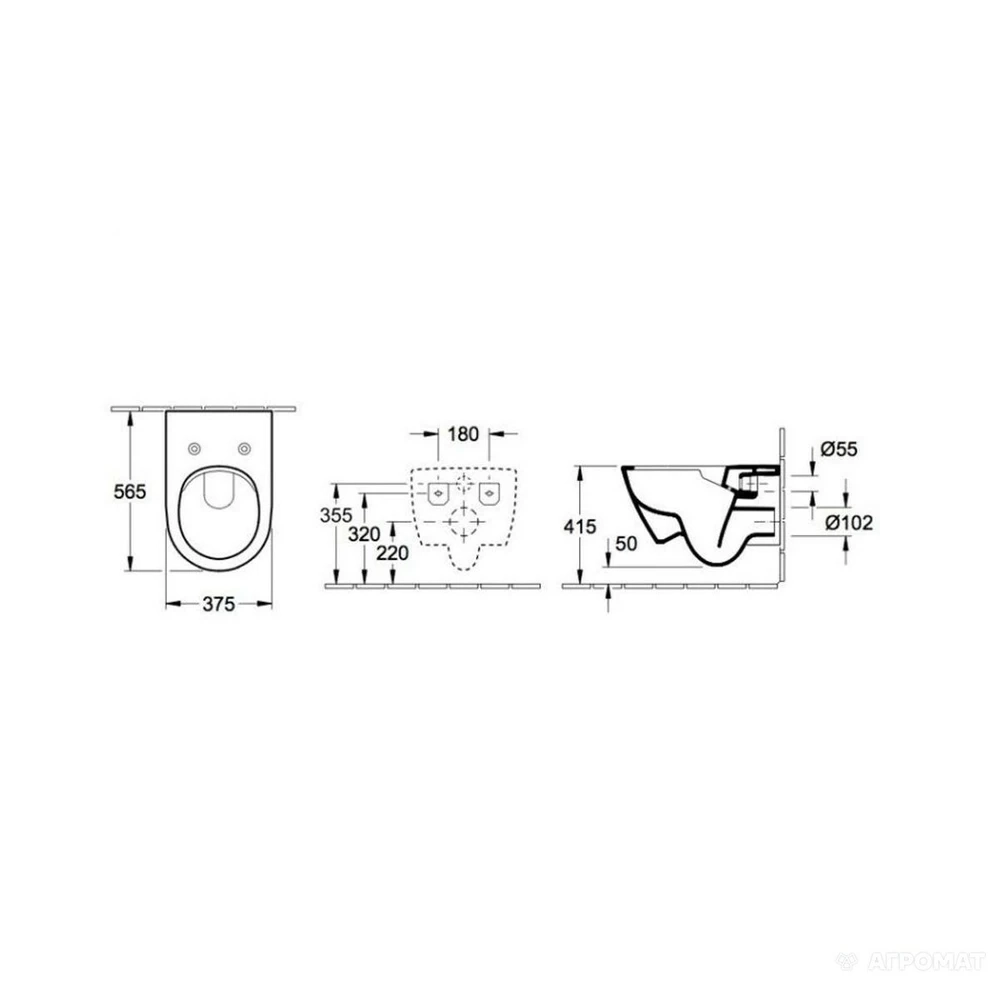 Унитаз подвесной Villeroy&Boch Subway 2.0 с сиденьем Soft Close (5614R201) Фото - 1