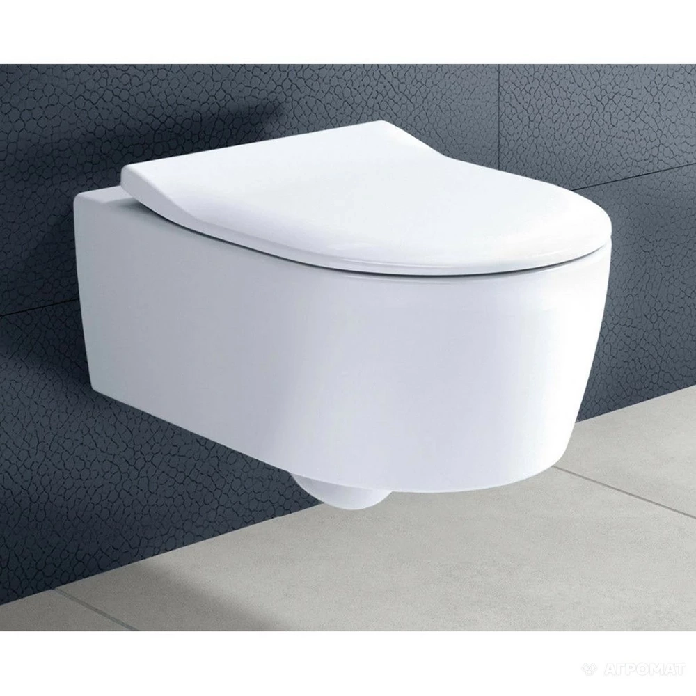 Унитаз подвесной Villeroy&Boch Avento с сиденьем Soft Close (5656RS01) Фото - 1