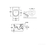 Унитаз подвесной Villeroy&Boch Avento с сиденьем Soft Close (5656RS01) Фото - 2