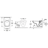 Подвесной унитаз Villeroy&Boch O.Novo Rimless Directflush (5660R001) Фото - 1