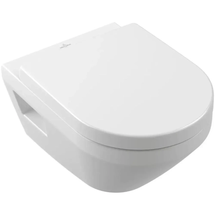Унітаз підвісний Villeroy&Boch Architectura з кришкою Soft Close та змивом Twistflush, білий глянець (5684CL01)