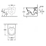 Унітаз консольний Villeroy&Boch Omnia Architectura Design + кришка Soft Close (5684HR01) Фото - 1