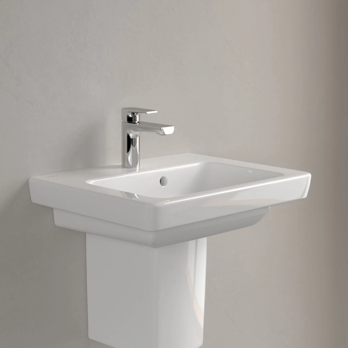 Умивальник Villeroy & Boch Subway 2.0, 50х40 см, білий глянець (73155001) Фото - 2