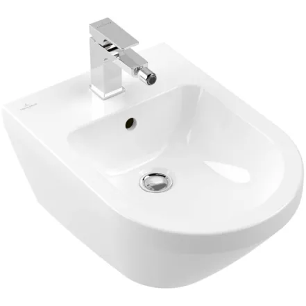 Подвесное биде Villeroy&Boch Architectura 370x530 мм, белого цвета (74870001)
