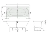 Ванна квариловая Villeroy&Boch OBERON 2.0 170х75 см (uBQ170OBR2DV-01) Фото - 1