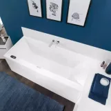 Ванна кварилова Villeroy&Boch Squaro 180х80 см з ніжками (uBQ180SQE2DV-01) Фото - 1
