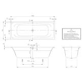 Акриловая ванна Villeroy&Boch Targa Style Badewanne 170x70 (UBA177FRA2V-01) Фото - 1