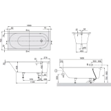 Ванна кварилова Villeroy & Boch Oberon, 160x75 (UBQ160OBE2V-01) Фото - 1