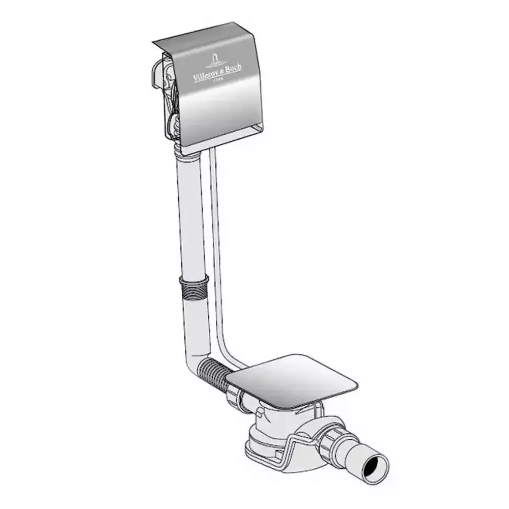 Накладка на сифон Villeroy&Boch UPCON0123 для ванны Squaro Edge 12, хром (UPCON0123) Фото - 1