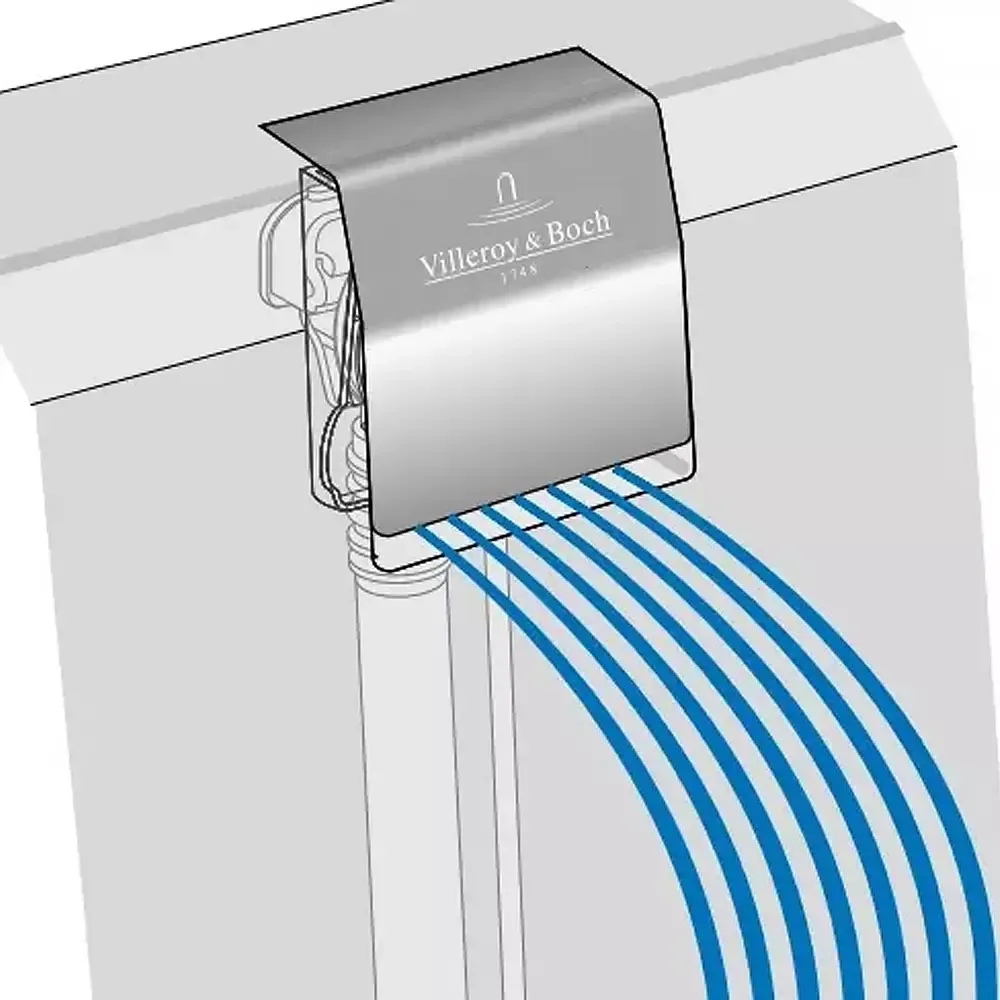 Накладка на сифон Villeroy&Boch UPCON0123 для ванны Squaro Edge 12, хром (UPCON0123) Фото - 2