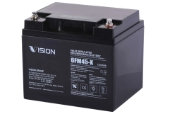 Акумуляторна батарея Vision FM, 12В, 45А•год, AGM