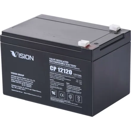 Акумуляторна батарея Vision CP, 12В, 12А•год, AGM