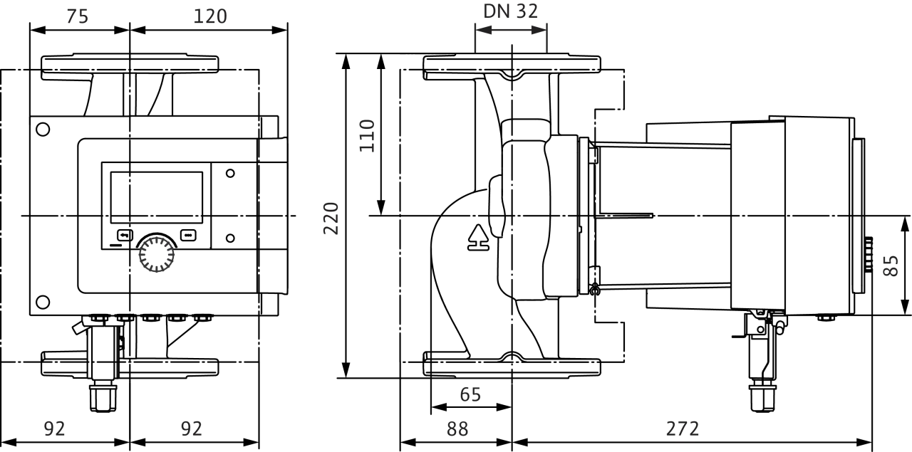 Циркуляційний насос WILO Stratos MAXO 32/0,5-12 PN16 (2186268) Фото - 2