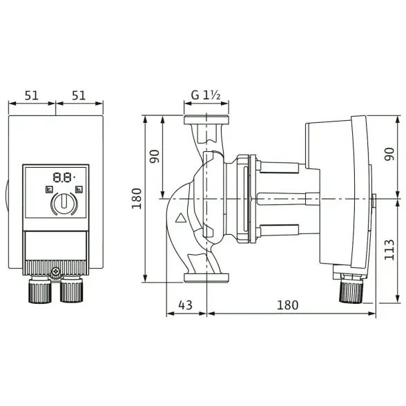 Циркуляційний насос Wilo Yonos MAXO-Z 25/0,5-10 (2175539) Фото - 1