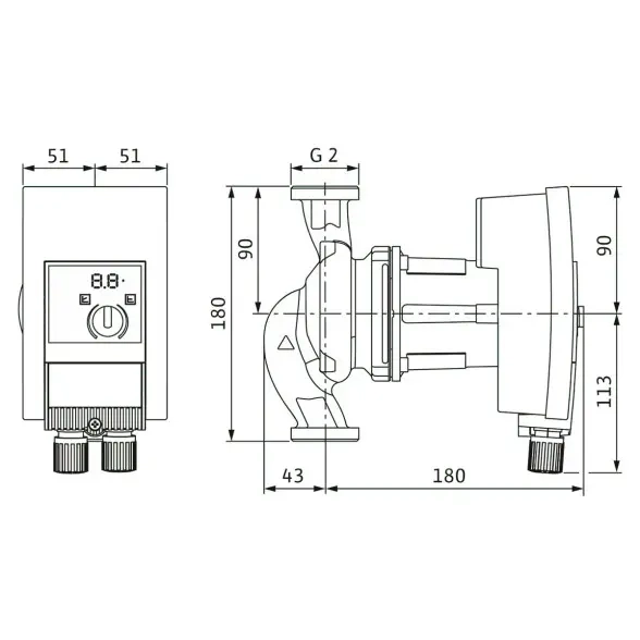 Циркуляционный насос Wilo Yonos MAXO-Z 30/0,5-7 (2175540) Фото - 1
