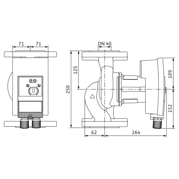 Циркуляционный насос Wilo Yonos MAXO-Z 40/0,5-12 (2175543) Фото - 1