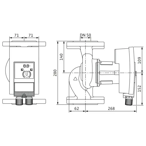 Циркуляційний насос Wilo Yonos MAXO-Z 50/0,5-9 (2175544) Фото - 1