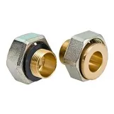 Комплект (пара) соединений с накидными гайками WILO 1" 1/4в/3/4 "в к насосам, латунь (4233251)
