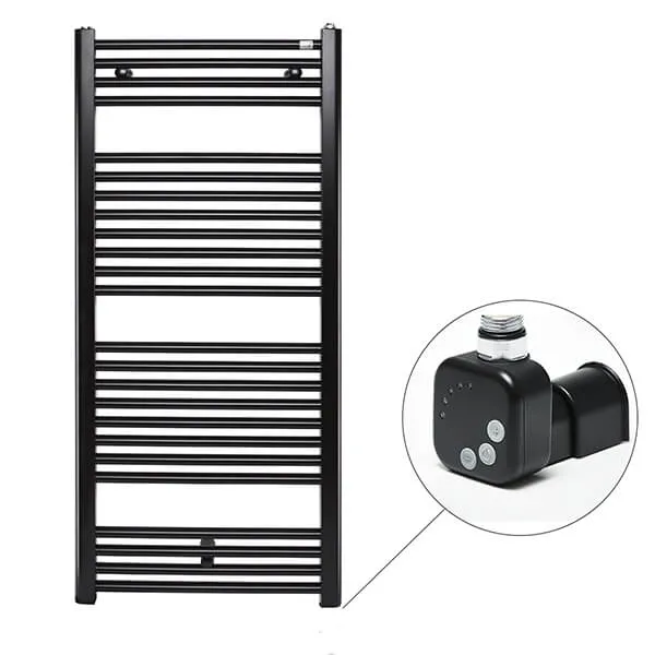 Рушникосушка електрична Zehnder Virando 500x1226 мм прихований чорний матовий (AB-120-050-9017-HEC-HID)