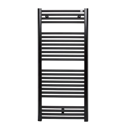 Полотенцесушитель водяной Zehnder Virando 600x1226 мм черный матовый (AB-120-060-9017)