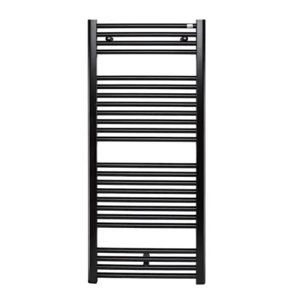 Полотенцесушитель водяной Zehnder Virando 600x1226 мм черный матовый (AB-120-060-9017)